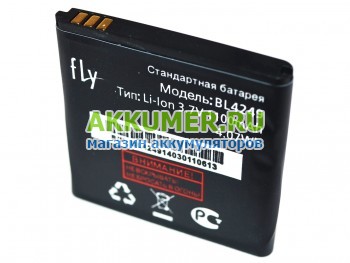 Аккумулятор BL4249 для смартфона Fly E147 1100мАч  - АККУМ-сервис, интернет-магазин аккумуляторов в Екатеринбурге