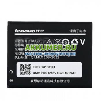 Аккумулятор BL171 для смартфона Lenovo A319 1500мАч  - АККУМ-сервис, интернет-магазин аккумуляторов в Екатеринбурге