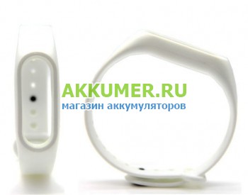 Ремешок для Xiaomi Mi Band 2 белый - АККУМ-сервис, интернет-магазин аккумуляторов в Екатеринбурге
