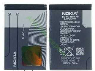 Аккумулятор для сотового телефона Nokia BL-4C - АККУМ-сервис, интернет-магазин аккумуляторов в Екатеринбурге