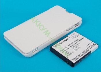 Аккумулятор BA900 для смартфона Sony Xperia TX LT29i Cameron Sino повышенной емкости в комплекте специальная задняя крышка белого цвета с флипом - АККУМ-сервис, интернет-магазин аккумуляторов в Екатеринбурге
